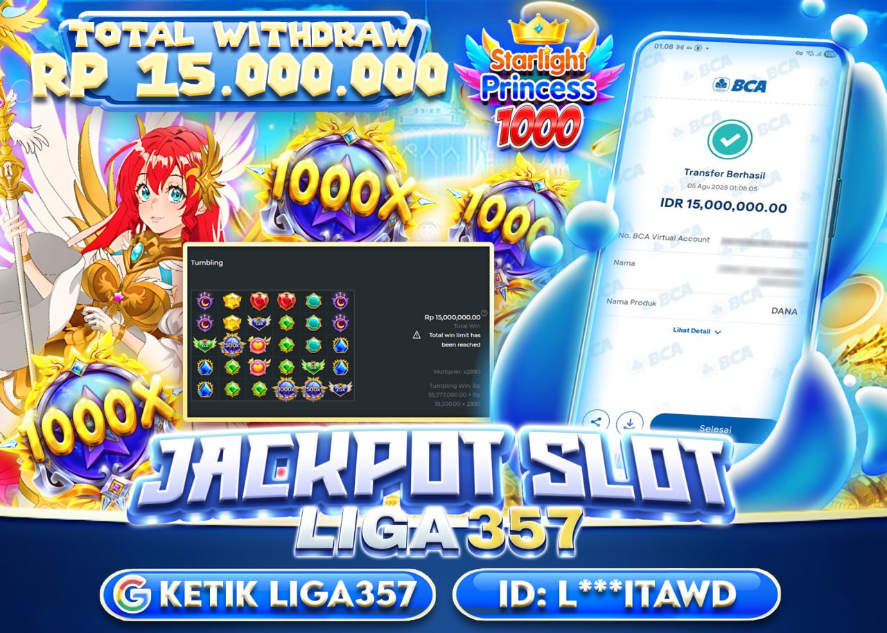 L***ITAWD JACKPOT SLOT STARLIGHT PRINCESS 1000 Rp15.000.000 - LUNAS